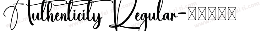 Authenticity Regular字体转换